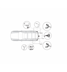 Штатная электрика к фаркопу на Toyota Land Cruiser 200 21250527