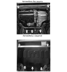 Защита картера и КПП Volkswagen Taos 72739