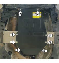 Защита КПП и РК Mercedes-Benz M-Class 71201