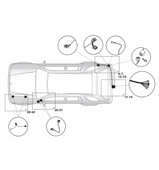 Штатная электрика к фаркопу на Mitsubishi Pajero 26130522