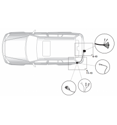 Штатная электрика к фаркопу на Nissan X-Trail 26140505