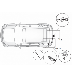 Штатная электрика к фаркопу на Land Rover Discovery Sport 21190519