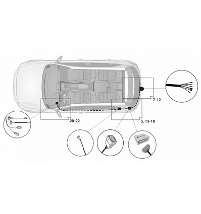 Штатная электрика к фаркопу на Kia Ceed/Proceed/XCeed 12100579