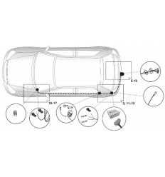 Штатная электрика к фаркопу на Renault Duster 12620520