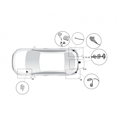 Штатная электрика к фаркопу на Subaru Outback 21230535