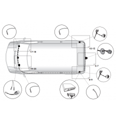 Штатная электрика к фаркопу на Fiat Ducato 12500694