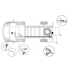 Штатная электрика к фаркопу на Fiat Ducato 21500526