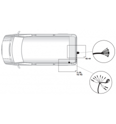 Штатная электрика к фаркопу на Volkswagen T5/T6 21270555