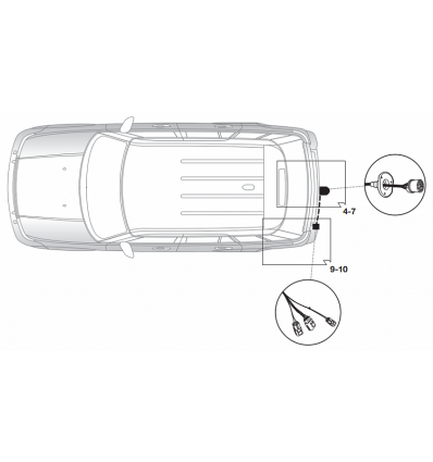 Штатная электрика к фаркопу на Land Rover Range Rover Sport 21190512