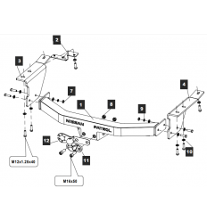 Фаркоп на Nissan Patrol 159350