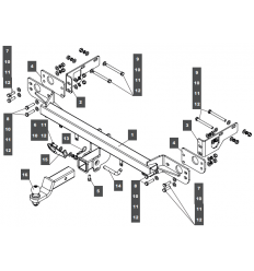 Фаркоп на Hyundai Palisade 109165