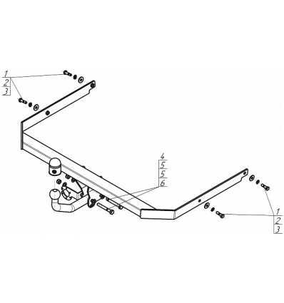 Фаркоп на Ford Focus F101A