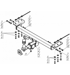 Фаркоп на Chery Tiggo 4 99011-E