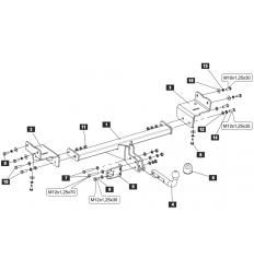 Фаркоп на Hyundai Tucson 4525.12