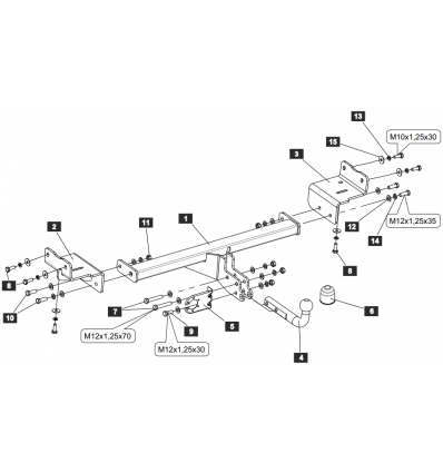 Фаркоп на Hyundai Tucson 4525.12