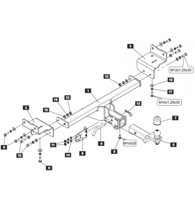 Фаркоп на Hyundai Tucson 4559.32