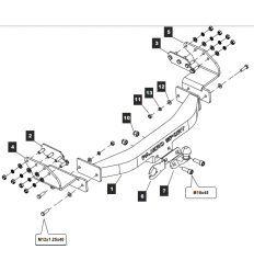 Фаркоп на Mitsubishi Pajero Sport 149332