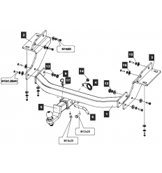 Фаркоп на Jeep Grand Cherokee 049105