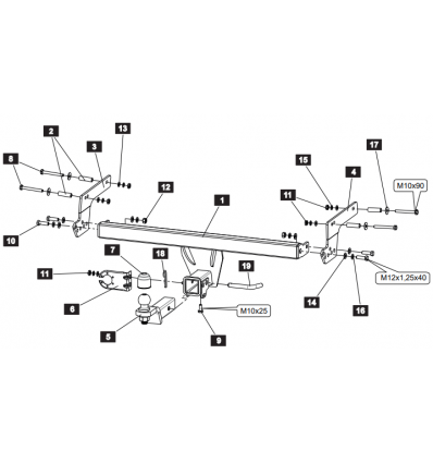 Фаркоп на Renault Duster 4554.32