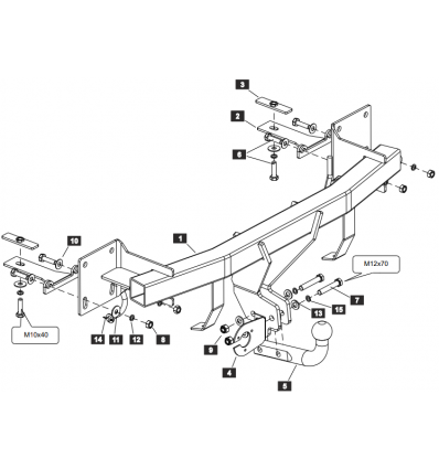 Фаркоп на Mazda CX-5 2905.12