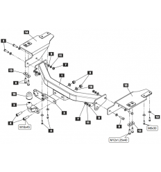 Фаркоп на Toyota Land Cruiser Prado 4538.21