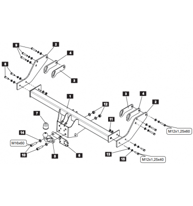 Фаркоп на Great Wall Wingle 7 4540.21