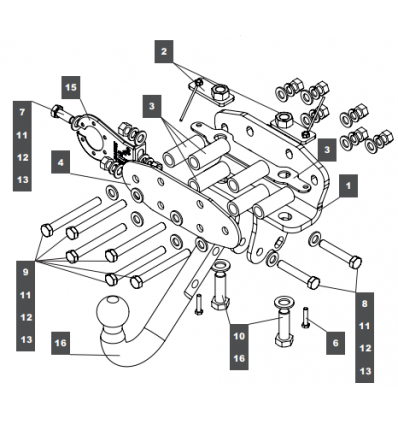 Фаркоп на Lexus LX 249485