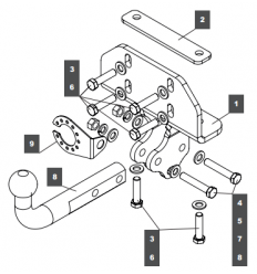 Фаркоп на Toyota Land Cruiser Prado 249479