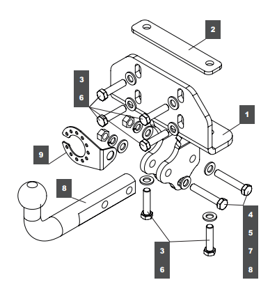 Фаркоп на Toyota Land Cruiser Prado 249479