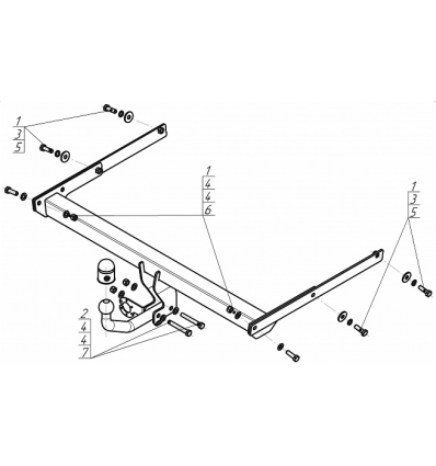 Фаркоп на Ford Kuga F102A